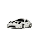 Metal Enamel Brooches 3m Sticker White Porshe