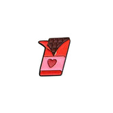 Metal Enamel Brooches 3m Sticker Fashion Jewelry Design Chocolates
