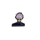 Metal Enamel Brooches 3m Sticker Fashion Jewelry Design Anime Boy with White Hair