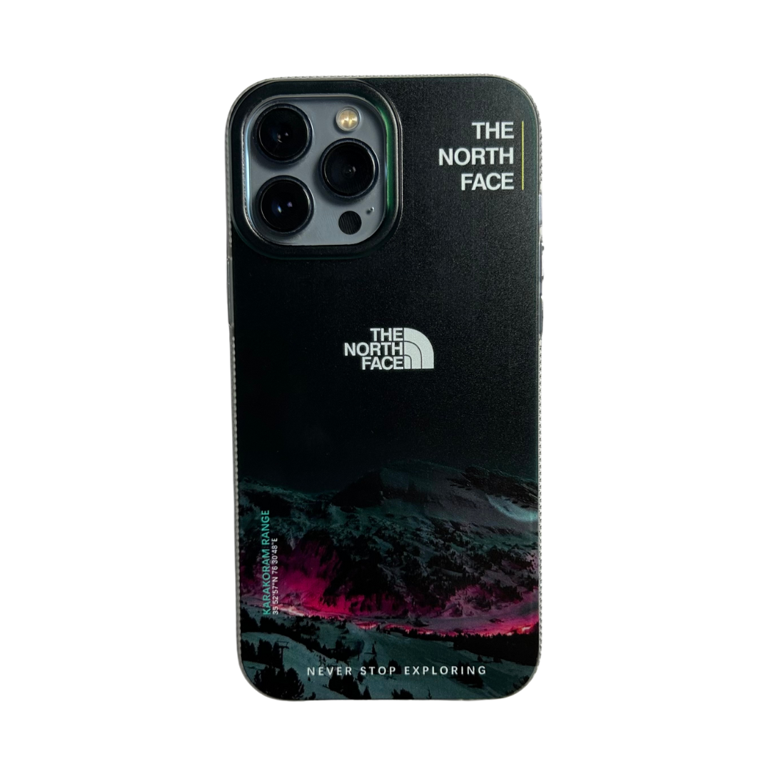 North Face Black UV Case For iPhone