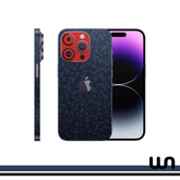 Blue Honeycomb with Dot Red - Duotone Skins For iPhone