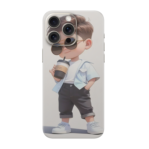 Cute boy Transparent Printed Skin