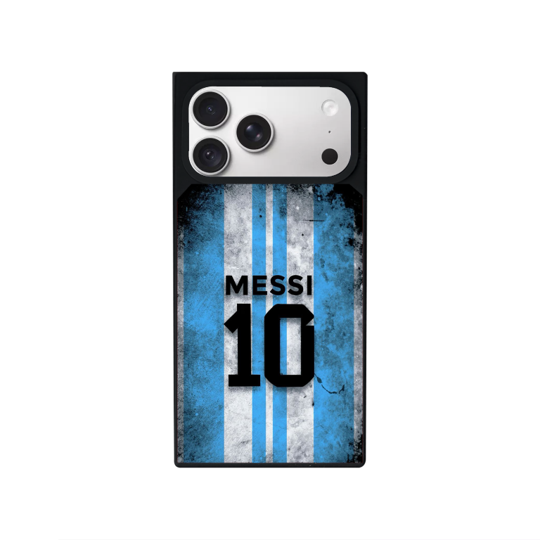 Messi Customized Square Glass for Iphone Models