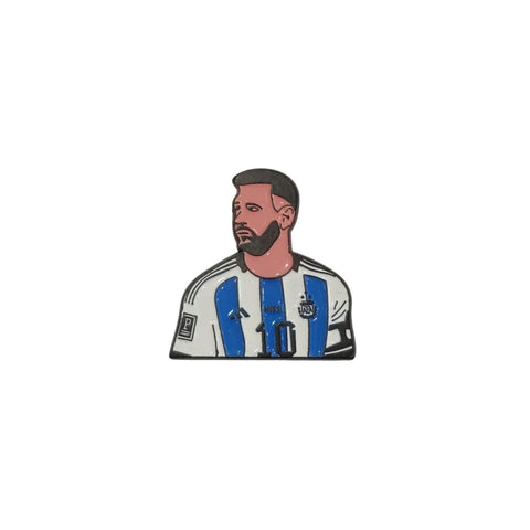 Metal Enamel Brooches 3m Sticker Messi Argentina Metal Charms