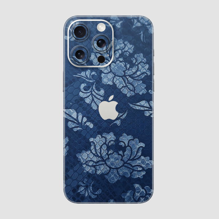 Blue Flora Texture Skin