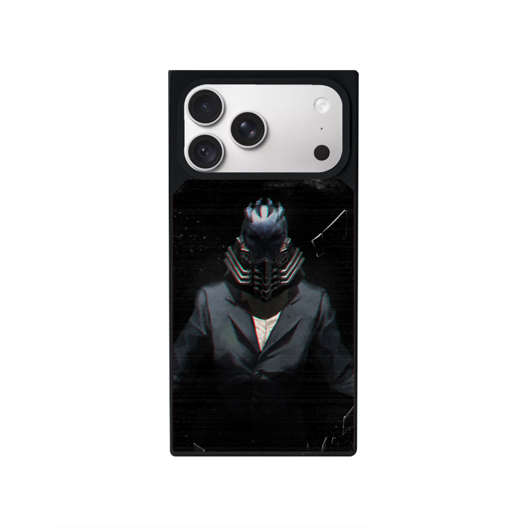 Skull Man Customized Square Glass for Iphone Models
