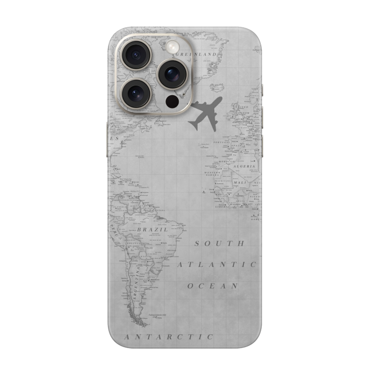 South Atlantic ocean Transparent Printed Skin