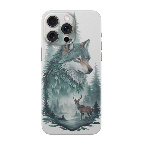 Wolf & Deer Transparent Printed Skin