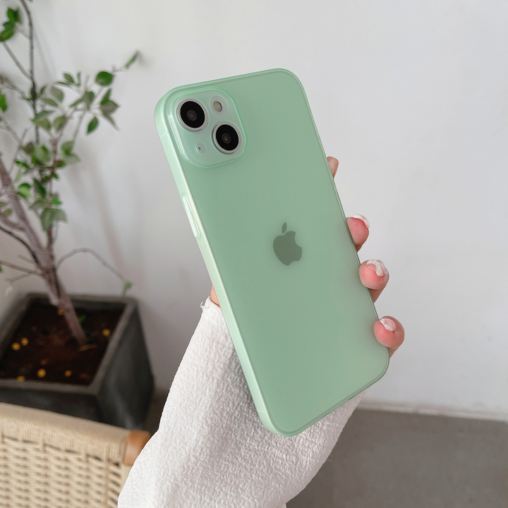 Thin Green Paper Case For iPhone