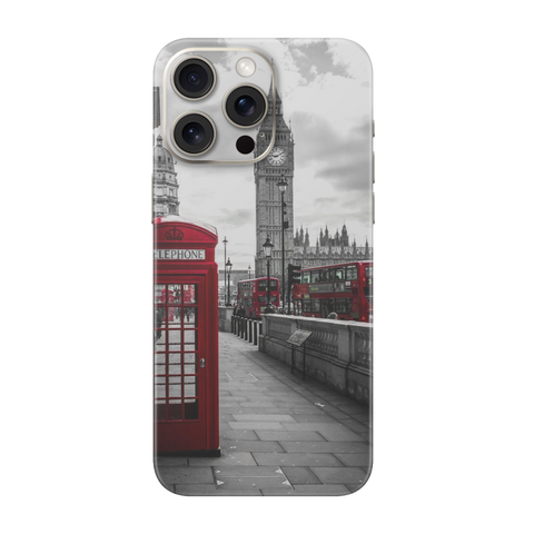 Telephone Booth Transparent Printed Skin