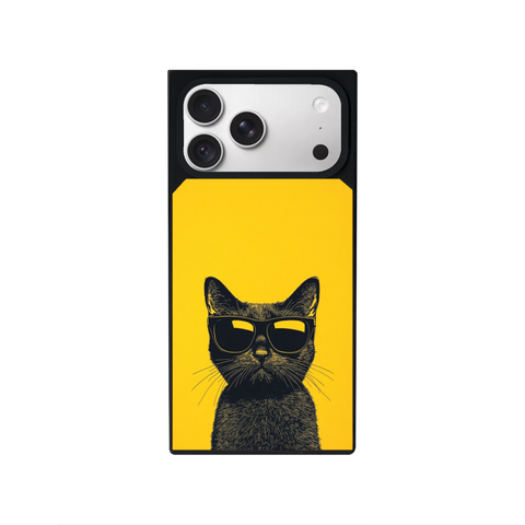 Cat Customized Square Glass for Iphone Models