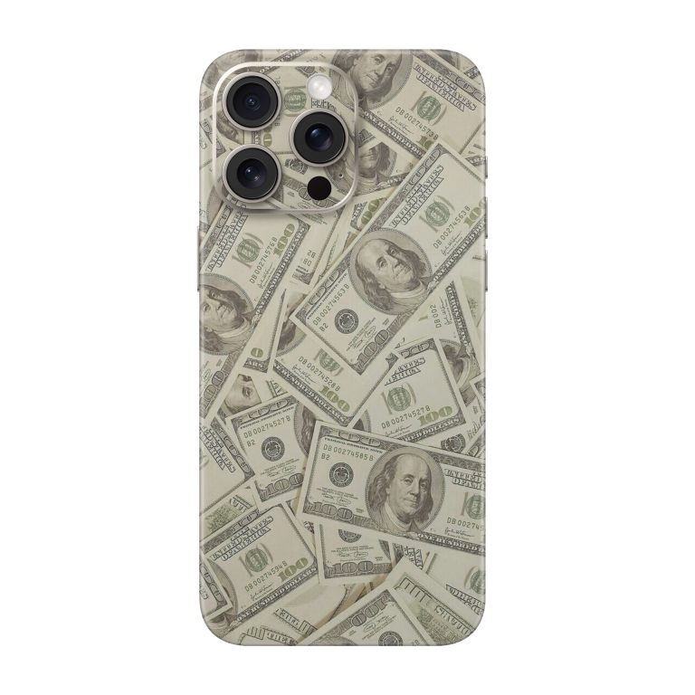 Dollars Transparent Printed Skin