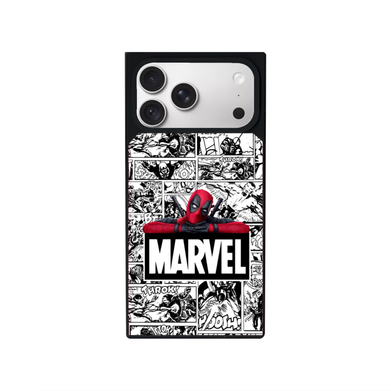Marvel Customized Square Glass for Iphone Models
