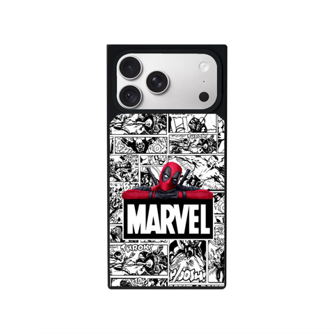 Marvel Customized Square Glass for Iphone Models