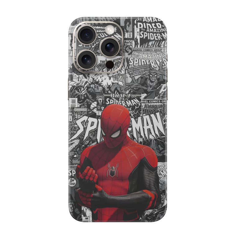 Spiderman Transparent Printed Skin