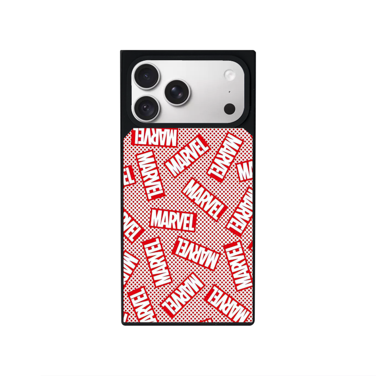 Marvel Logo Customized Square Glass for Iphone Models