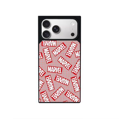 Marvel Logo Customized Square Glass for Iphone Models
