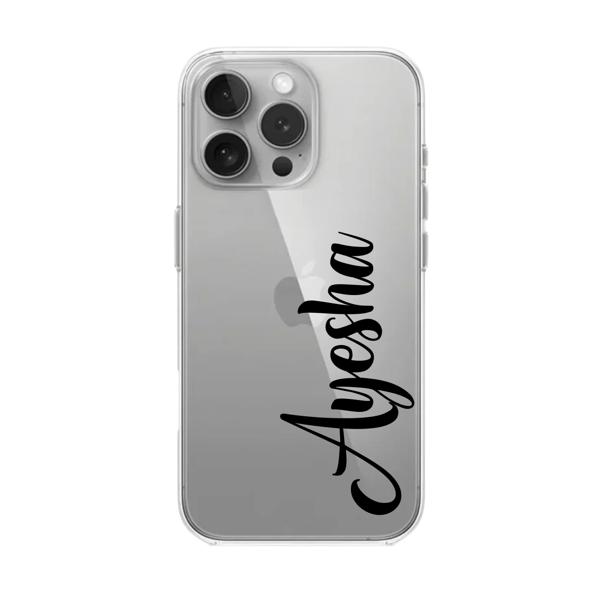 Transparent Case with Customize Name