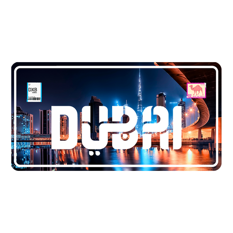 DUBAI Custom Number Plate