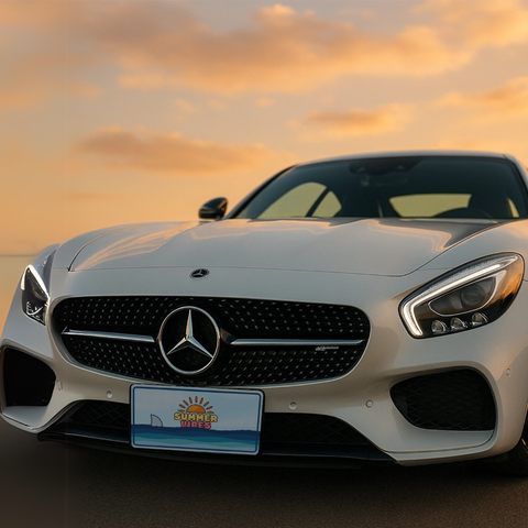 SUMMER VIBES Custom Number Plate
