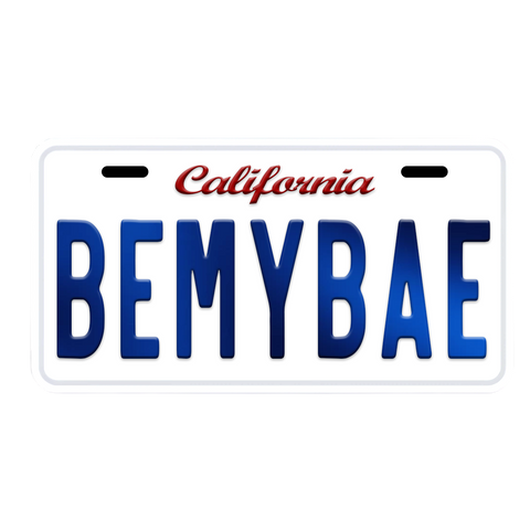 BEMYBAE Custom Number Plate