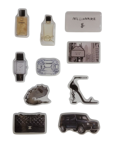 Millionaire Edit 3D Puff Sticker Pack for Phone, Laptop & Accessories