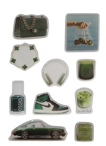 Matcha Luxe 3D Puff Sticker Pack for Phone, Laptop & Accessories
