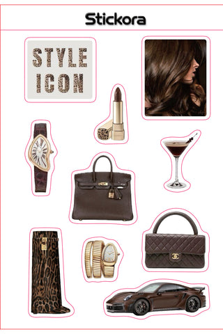 Cocoa Chic 3D Puff Sticker Pack for Phone, Laptop & Accessories