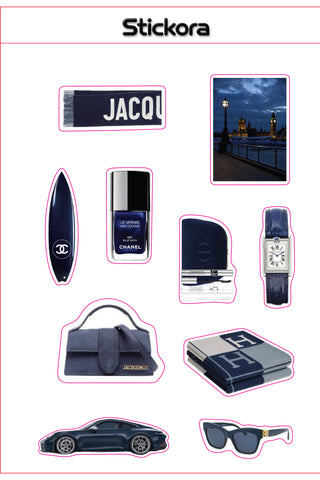 Midnight Luxe 3D Puff Sticker Pack for Phone, Laptop & Accessories