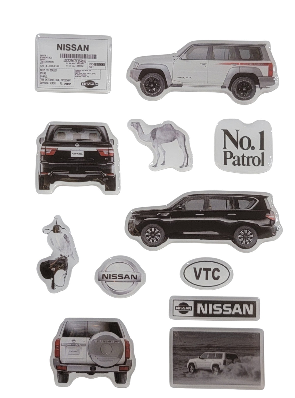 Patrol Nation 3D Puff Sticker Pack | Nissan Patrol, VTC & Desert Off-Road Stickers
