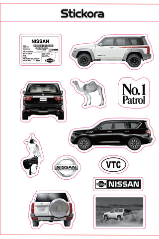 Patrol Nation 3D Puff Sticker Pack | Nissan Patrol, VTC & Desert Off-Road Stickers