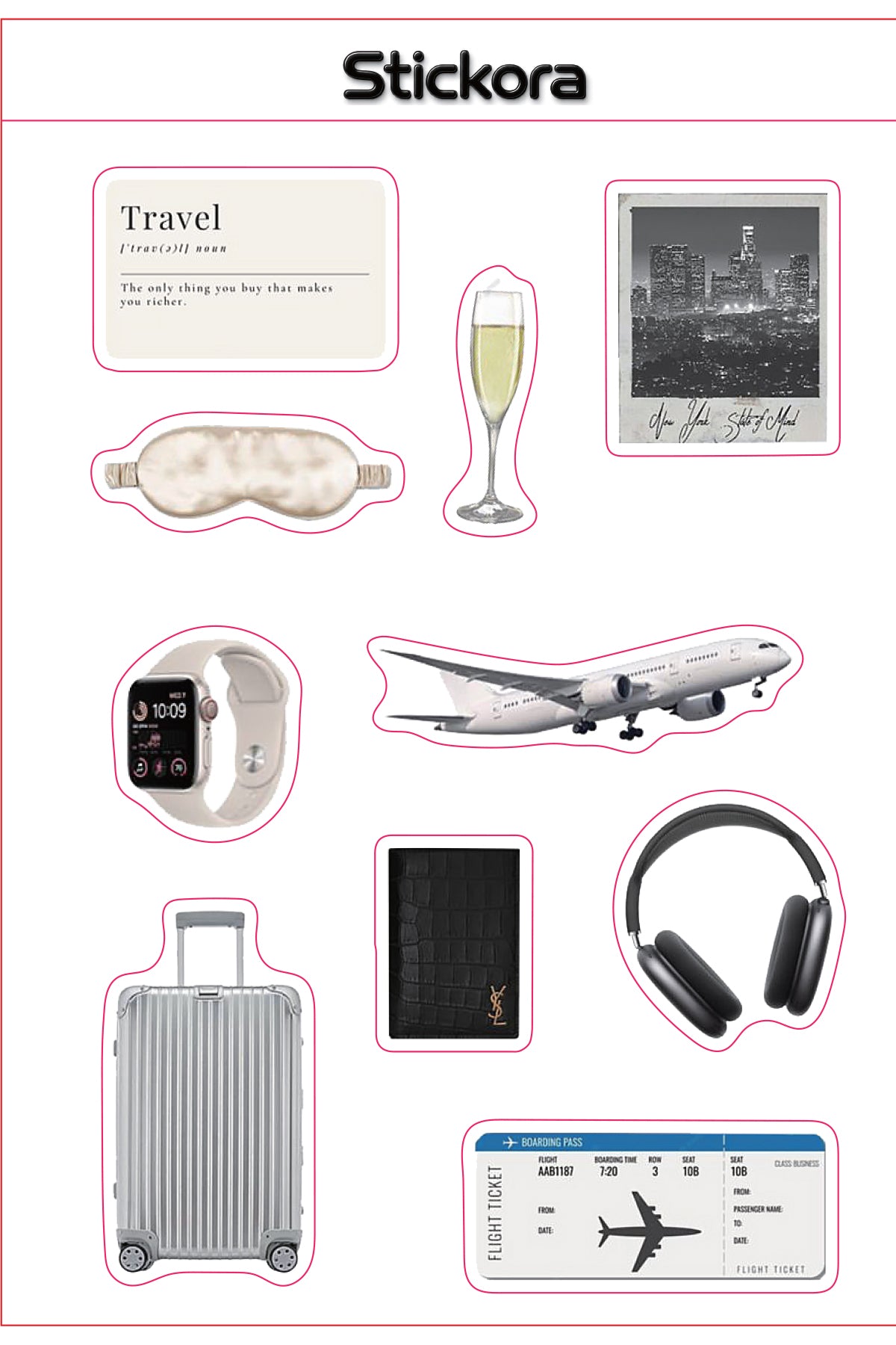 Wander Luxe 3D Puff Sticker Pack for Phone, Laptop & Accessories