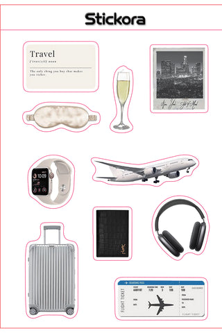 Wander Luxe 3D Puff Sticker Pack for Phone, Laptop & Accessories
