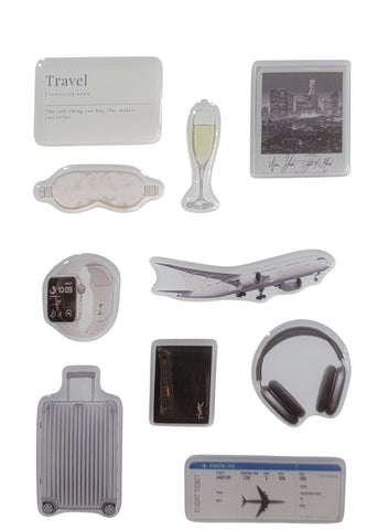 Wander Luxe 3D Puff Sticker Pack for Phone, Laptop & Accessories