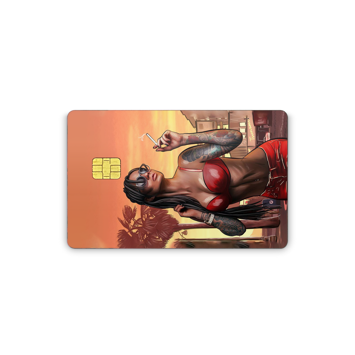 Smoky Girl Card Skin