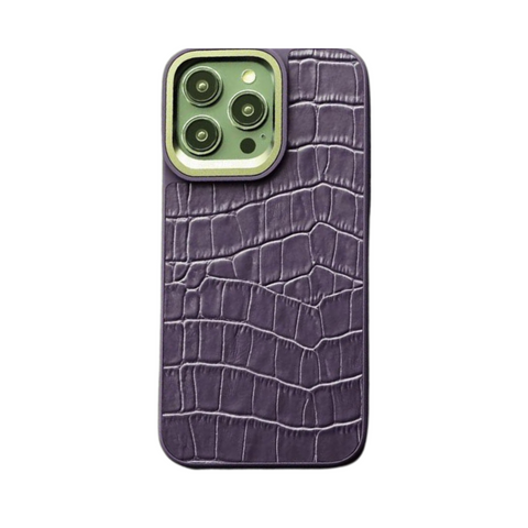 Kajsa Classic Purple Collection Genuine Leather Case For iPhone