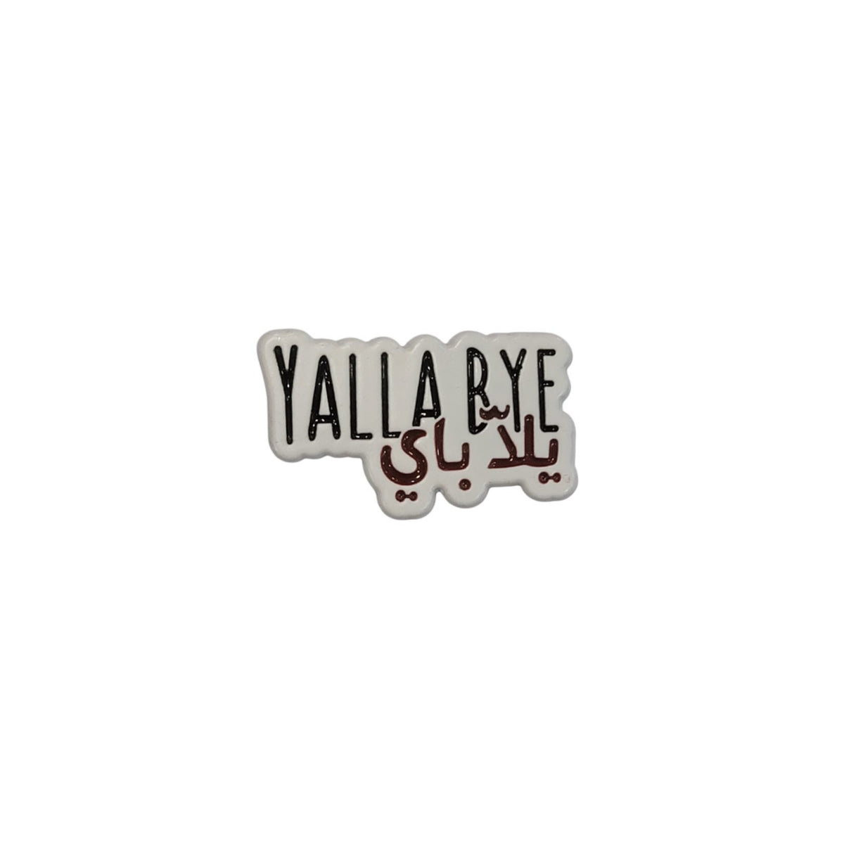 Metal Enamel Brooches 3m Sticker Yalla Bye Metal Charms