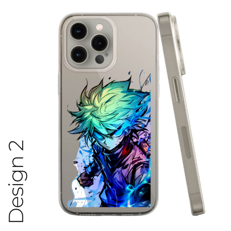 Holographic Anime Transparent Case