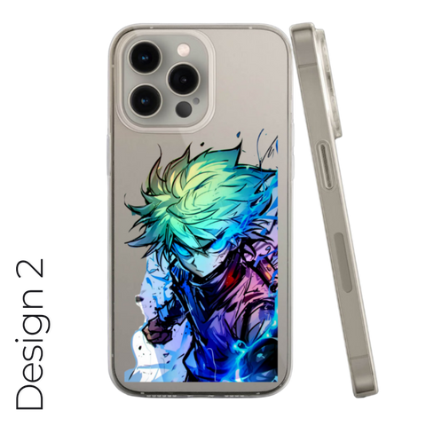 Holographic Anime Transparent Case