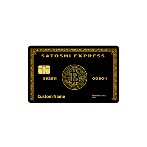 Bitcoin Premium Black Gold