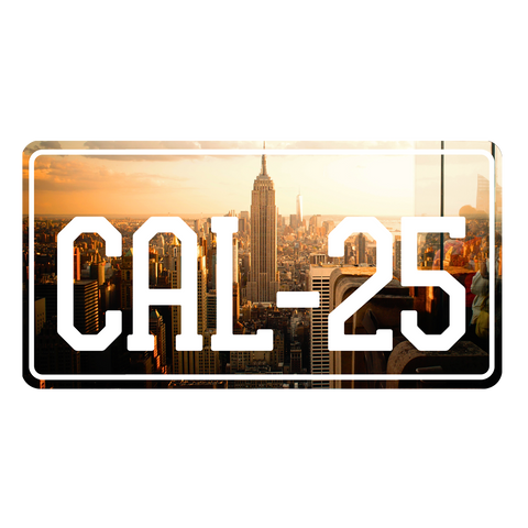 CAL-25 Custom Number Plate