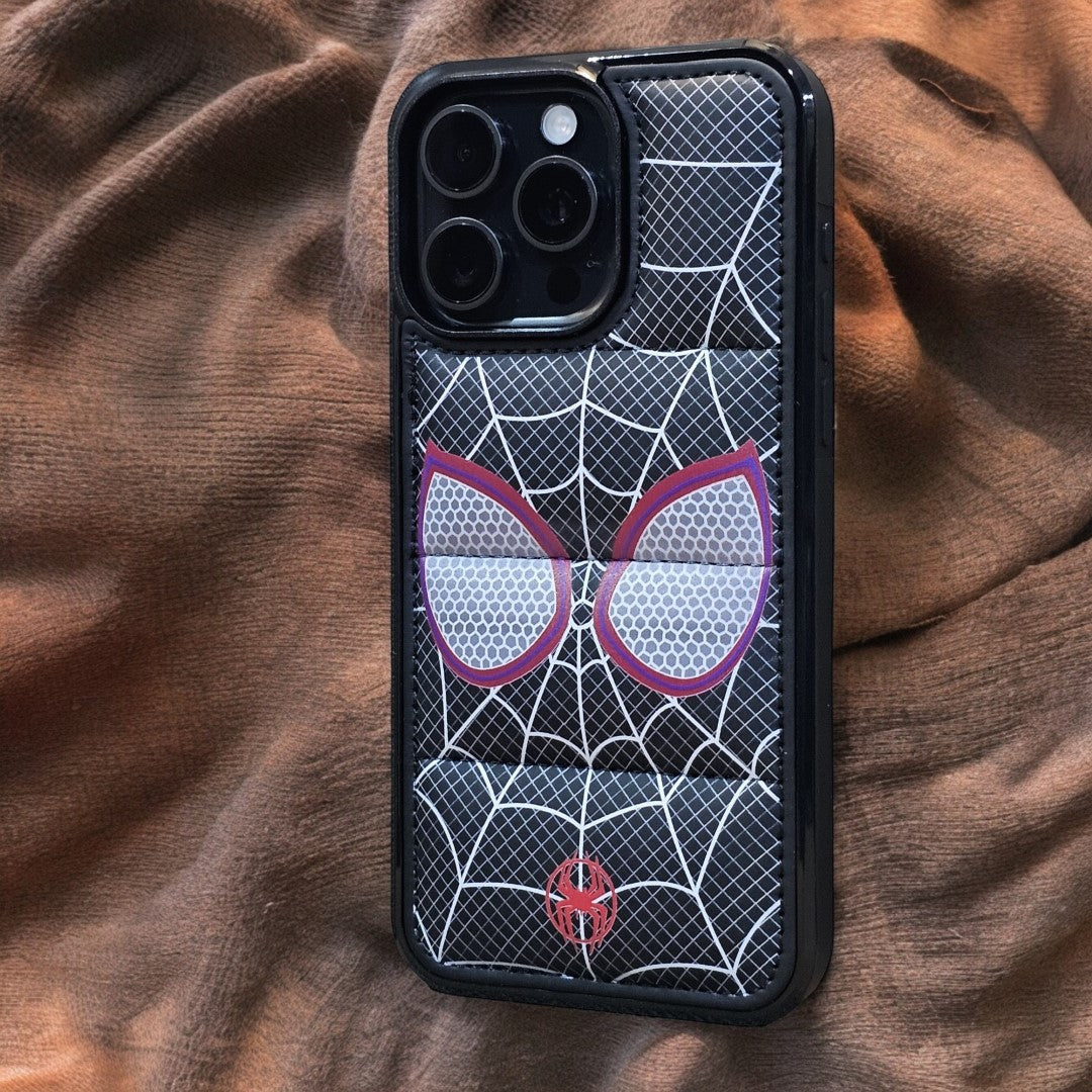 Spiderman Eyes Red Puffer Black Premium Case