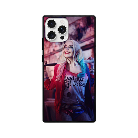 Harley Quinn Phone Case – Pink & Blue Pigtails Edition