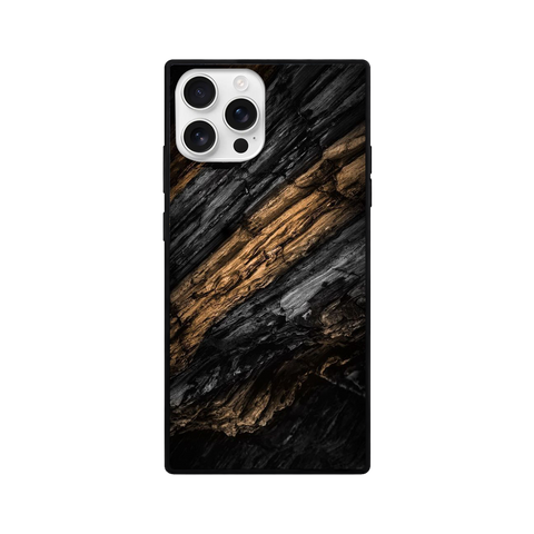 Black Gold Stone Texture Phone Case – Premium Edition
