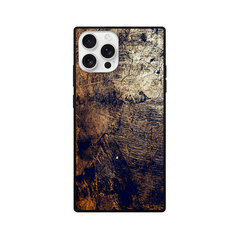 Rustic Gold Wood Texture Phone Case – Premium Edition