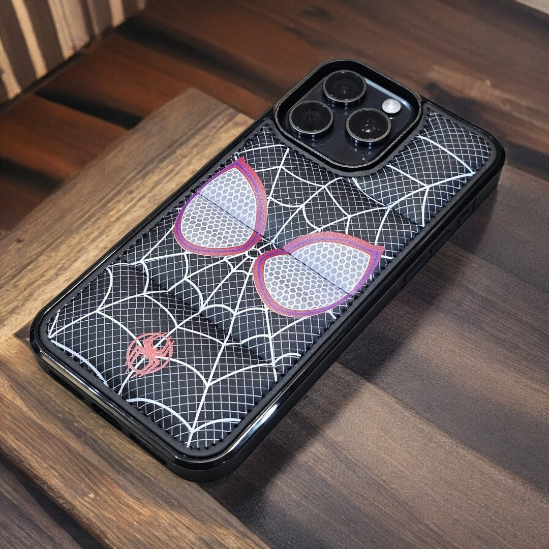 Spiderman Eyes Red Puffer Black Premium Case