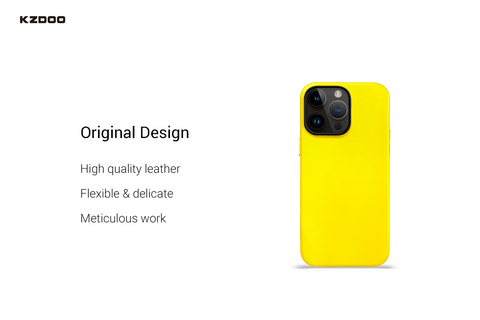 KZDOO Noble Collection Yellow Case For iPhone