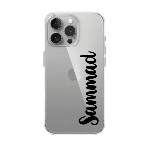 Transparent Case with Customize Name