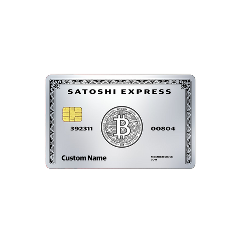 Bitcoin Premium Silver Black