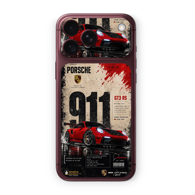 Porsche 911 GT3 RS Racing Edition Phone Skin